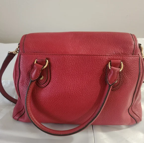 Ravishing Red Authentic Michael Kors purse - Picture 8 of 12